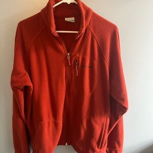 Men’s full zip Columbia fleece jacket sz large